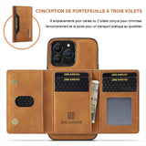 Étui de Téléphone Portefeuille Amovible 2 en 1