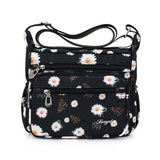 Sac à main à bandoulière en nylon multi-poches pour femme