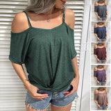 T-shirt à épaules dénudées
