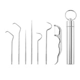 Ensemble De Cure-dents En Acier Inoxydable (7 pièces)