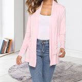 Cardigan d'été léger et décontracté à manches longues pour femmes