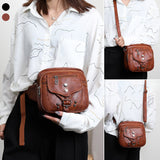 Sac à bandoulière vintage pour femme en cuir souple
