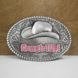 boucle de ceinture en alliage de chapeau de cowboy