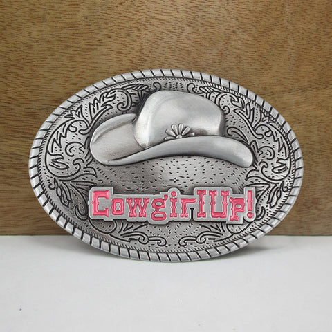 boucle de ceinture en alliage de chapeau de cowboy