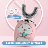 Brosse à dents électrique étanche pour enfants en forme de U