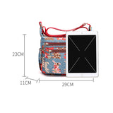 Élégant sac à bandoulière imprimé imperméable et léger