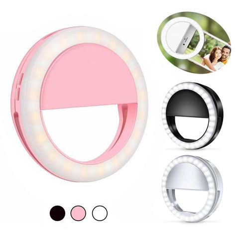Anneau de Lumière LED Rechargeable Pour Selfie