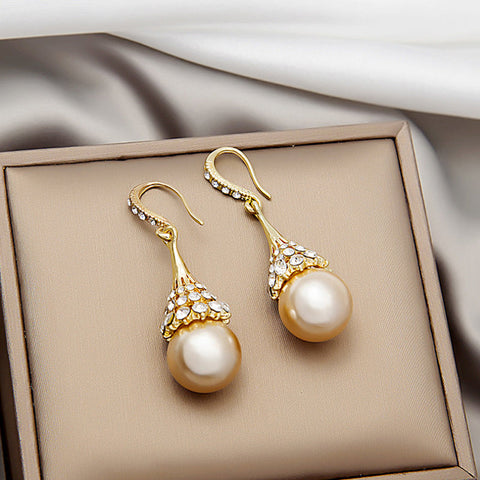 Boucles D'oreilles En Perles D'opale Á La Mode