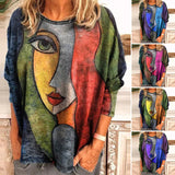 T-shirt à Imprimé Visage