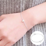 Bracelet de l'alphabet en acier inoxydable