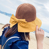 Chapeau de protection solaire tissé en été