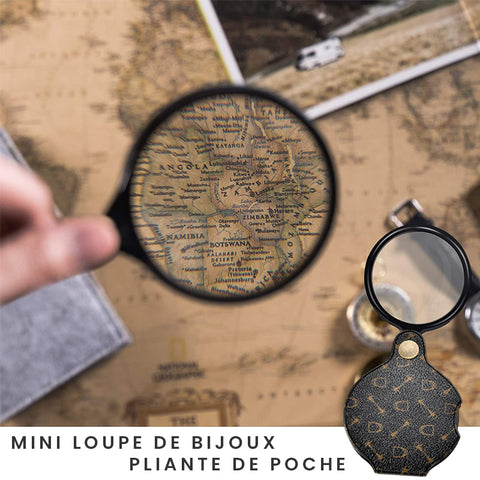 Mini loupe pliante haut de gamme