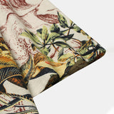 Vestido vintage estampado floral con cuello redondo y media manga