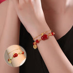 Bracelet porte-bonheur lapin en jade Fortune