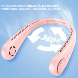 Mini ventilateur suspendu au cou portable
