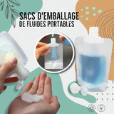 Sac d'emballage de distribution de fluide de voyage portable
