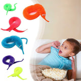 Jouets en forme de vers en peluche twistés