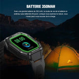 Montre intelligente à trois défenses pour sports de plein air