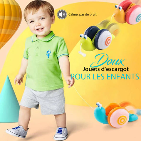 Jouet escargot à pousser et à tirer