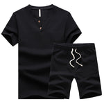Ensemble de t-shirts en lin décontractés et amples