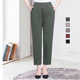Pantalon Court Taille Haute