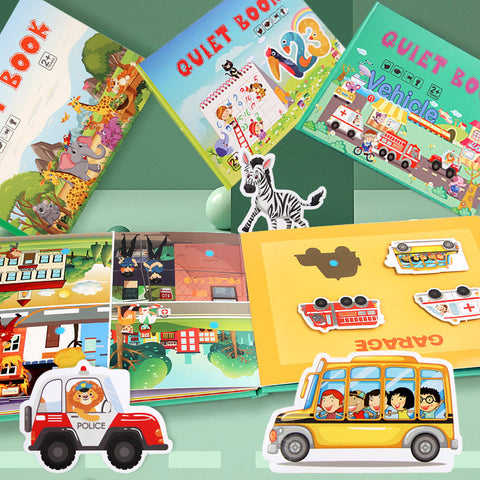 Livre occupé pour que l'enfant développe des compétences d'apprentissage