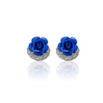 Boucles d'oreilles diamant rose pour femme