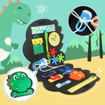 Tableau occupé de puzzle de dinosaure