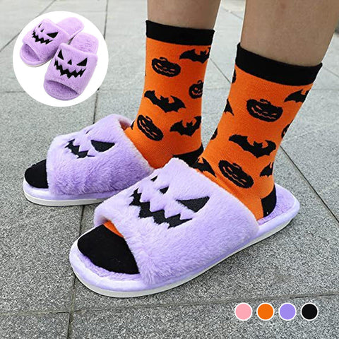 Chaussons en peluche Halloween