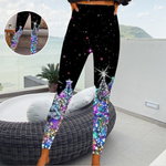 Leggings avec Imprimés de Sapin de Noël