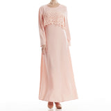 Robe Deux Pièces En Fausse Dentelle