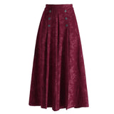 Pantalon Large Taille Haute à Imprimé Vintage pour Femme