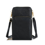 Sac de Téléphone Portable Multifonctionnel à Fermeture à Glissière à Trois Couches