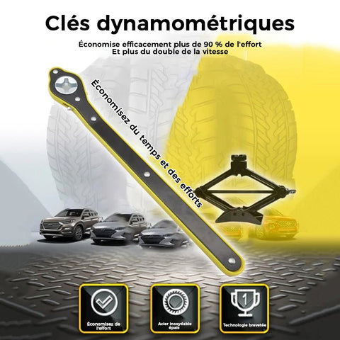 Clé à Cliquet de Cric d'Économie de Main-d'œuvre de Voiture
