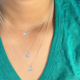 Collier de fête des mères en acier inoxydable avec cheval