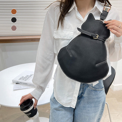 Sac à bandoulière en forme de chat