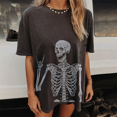T-shirt Ample Á Imprimé