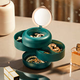 Boîte de Rangement Rotative Multicouche pour Bijoux