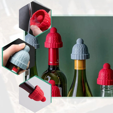 Bouchon de bouteille de vin de chapeau créatif