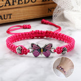 Bracelet à breloque de papillon