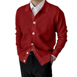 Cardigan en Tricot à Boutons Uni