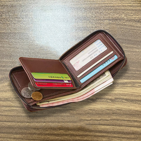Portefeuille Multifonctionnel Vintage pour Homme