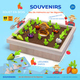 Jouet de mémoire de légumes en bois amusant pour les enfants