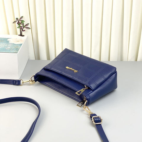 Sac de messager en cuir souple antivol de grande capacité à la mode