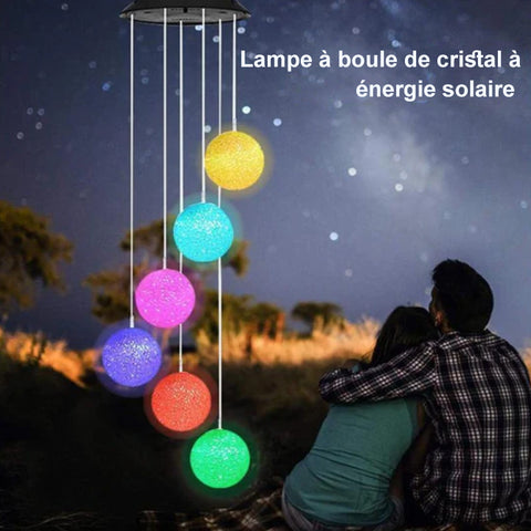 Lampes carillon à particules solaires pour l'extérieur