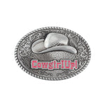 boucle de ceinture en alliage de chapeau de cowboy