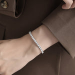 Bracelet de Moissanite Etincelant