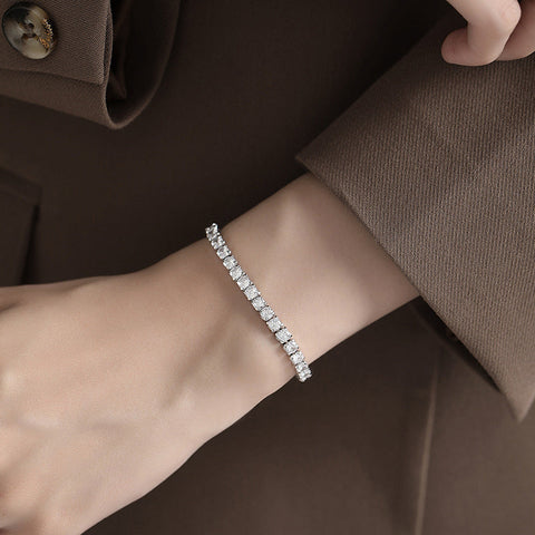 Bracelet de Moissanite Etincelant