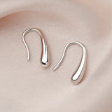 Boucles d'oreilles simples goutte d'eau haut de gamme