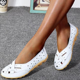 Chaussures en cuir confortables et souples pour femmes
